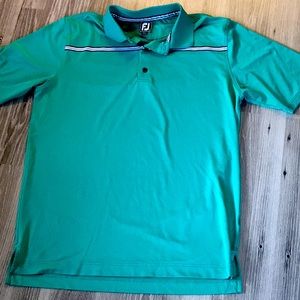 FootJoy golf polo T for men/L teal green